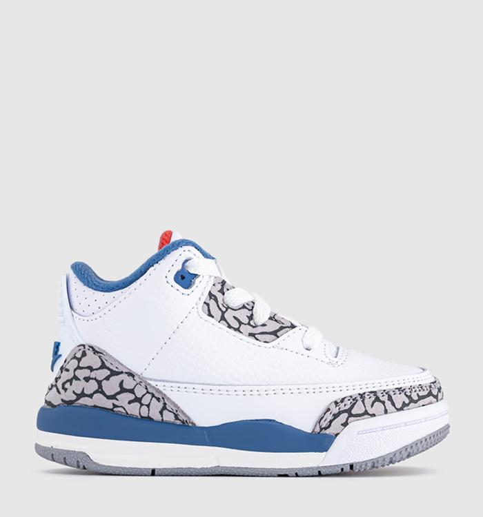 Jordan Air Jordan 3 Retro TD Trainers White Grey Blue