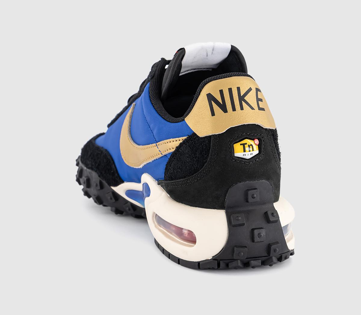 NikeAir Max Waffle TrainersHyper Blue Metallic Gold Black