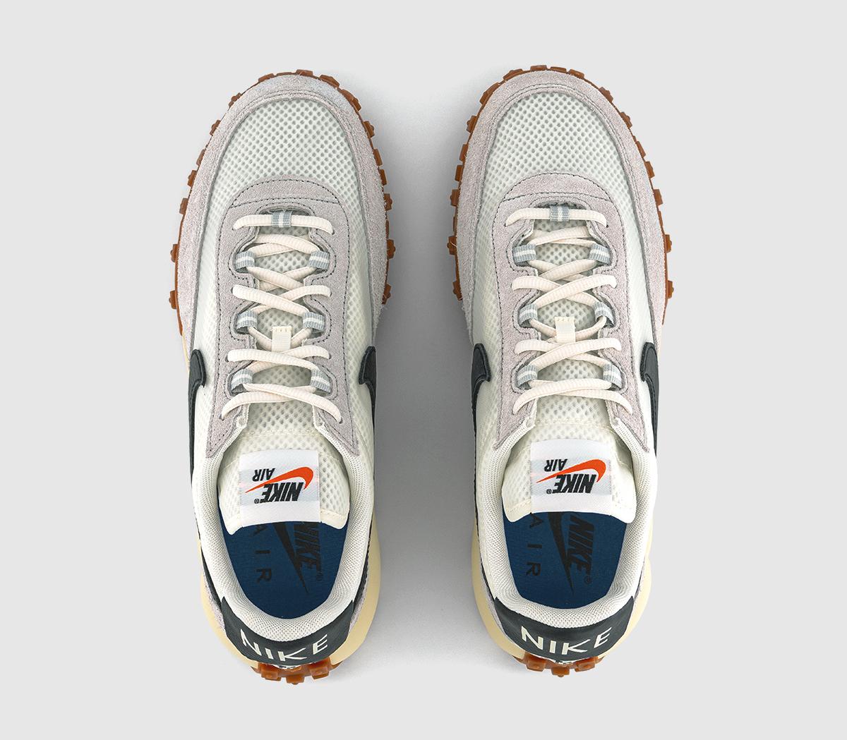 NikeAir Max Waffle TrainersSail Black Gum Med Brown Neutral Grey