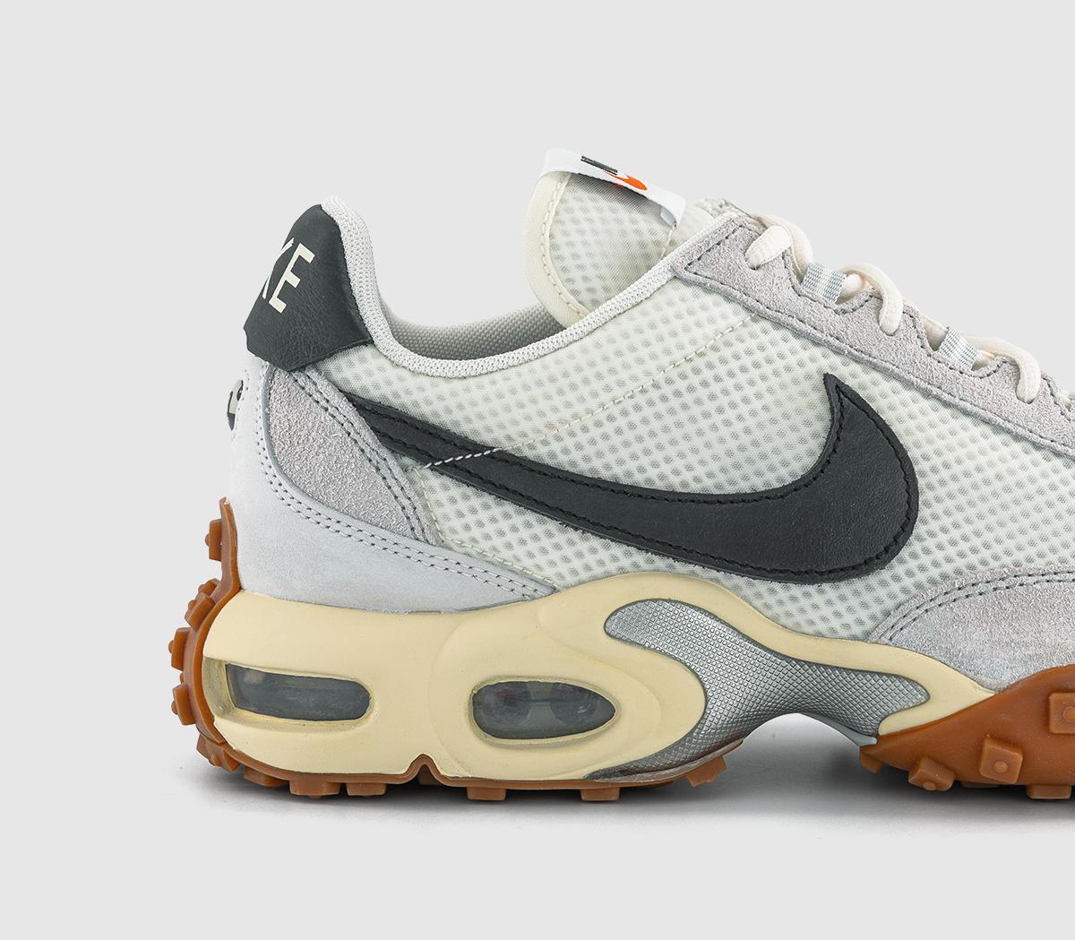 NikeAir Max Waffle TrainersSail Black Gum Med Brown Neutral Grey