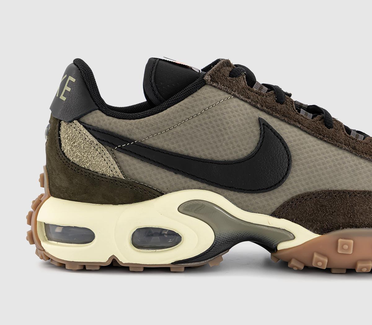 NikeAir Max Waffle TrainersMatte Olive Black Gum Dark Brown Legion Brown Coco