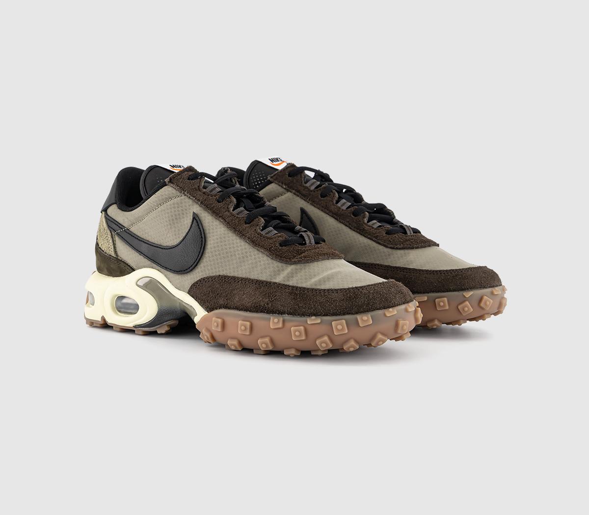 NikeAir Max Waffle TrainersMatte Olive Black Gum Dark Brown Legion Brown Coco