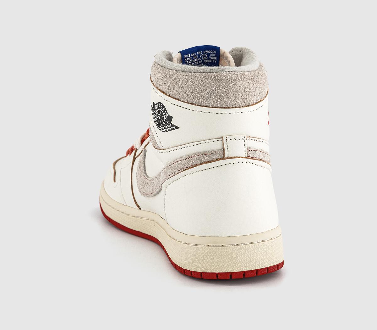 JordanAir Jordan 1 High OG TrainersSail Cinnabar Light Bone