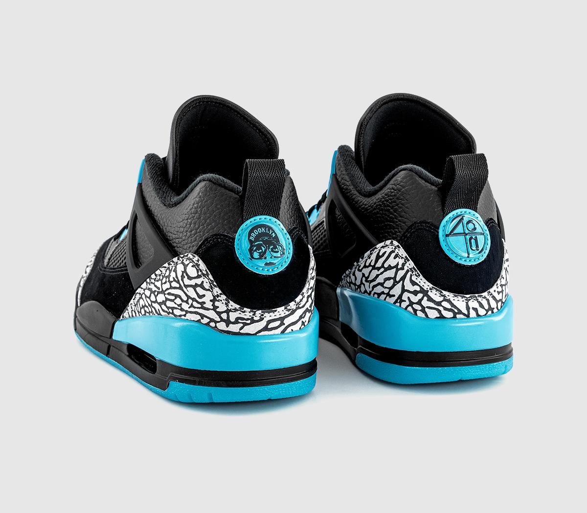 Jordan Jordan Spizike Low Trainers Black Wolf Grey Gamma Blue