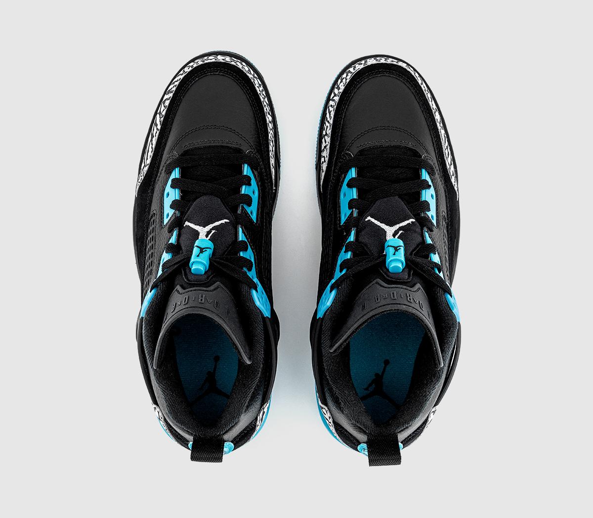 JordanJordan Spizike Low TrainersBlack Wolf Grey Gamma Blue