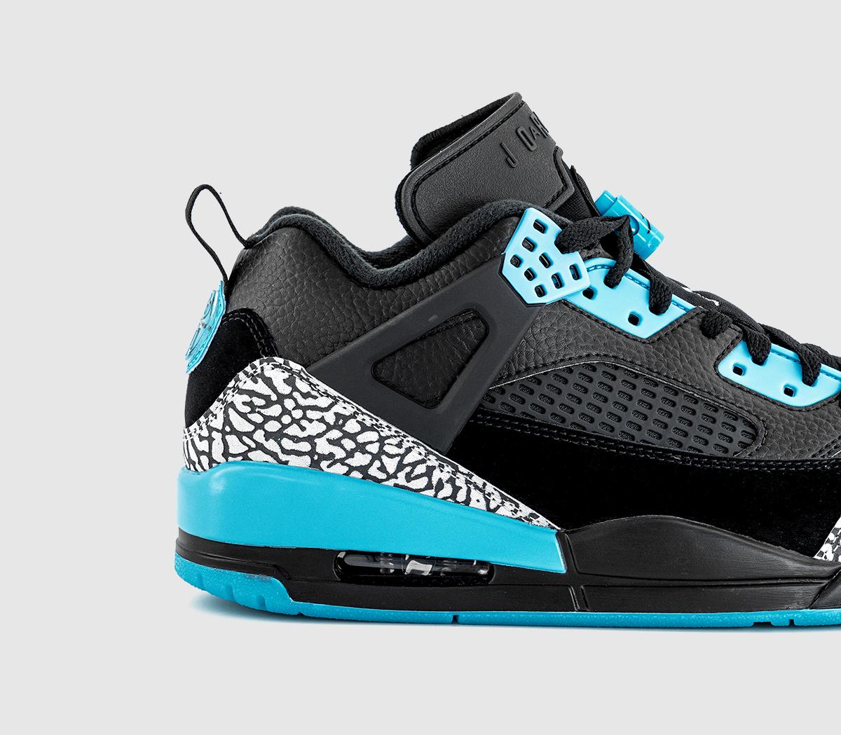 JordanJordan Spizike Low TrainersBlack Wolf Grey Gamma Blue