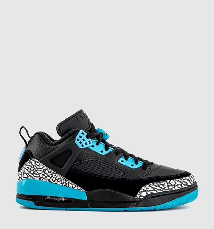 Jordan Jordan Spizike Low Trainers Black Wolf Grey Gamma Blue