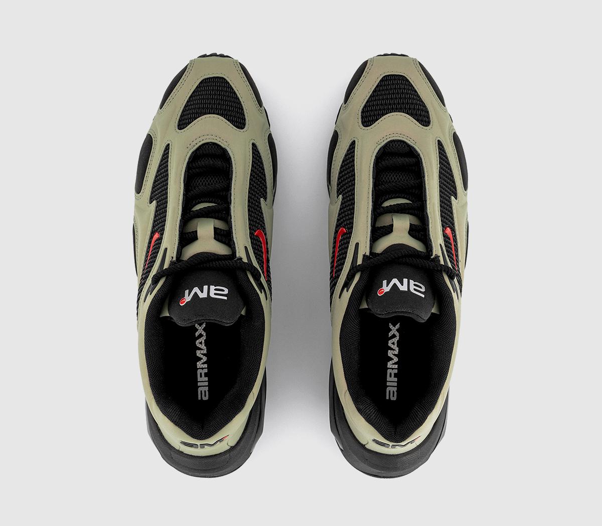 NikeAir Max Muse TrainersBlack Univ Red Oil Green