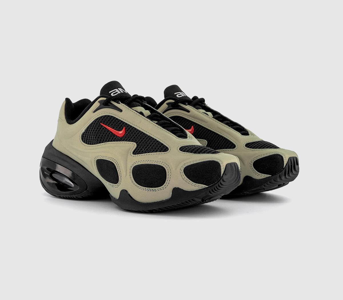 NikeAir Max Muse TrainersBlack Univ Red Oil Green