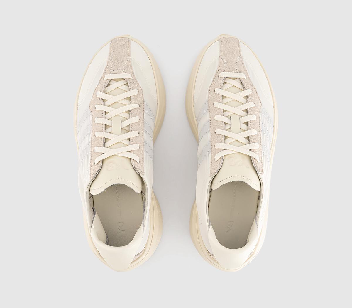 N/AY-3 LS Vintage Run TrainersOff White Black Aluminium
