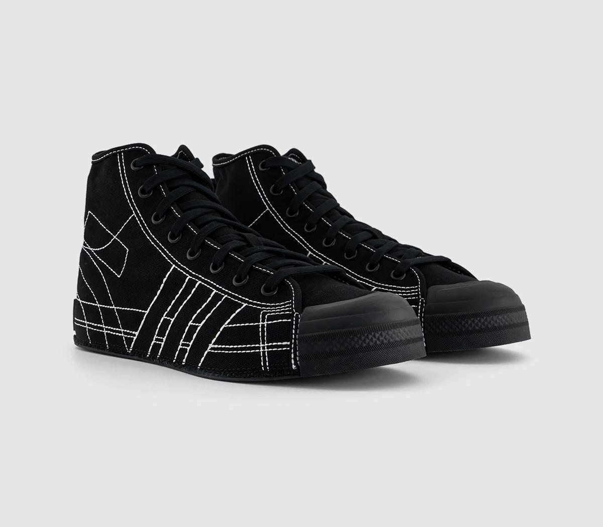 adidas Y-3Y-3 Nizza Hi TrainersBlack Black Off White