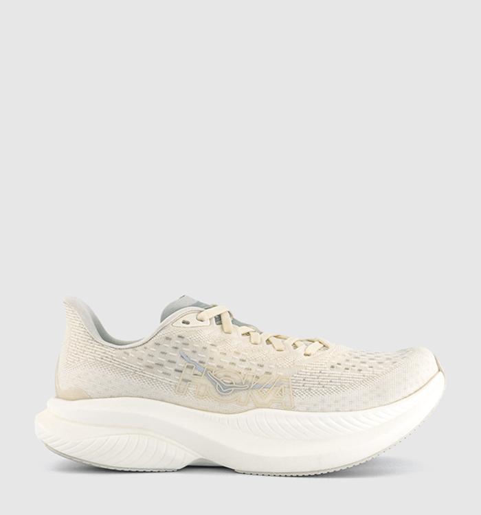 HOKA Mach 6 Trainers Alabaster Cosmic Grey