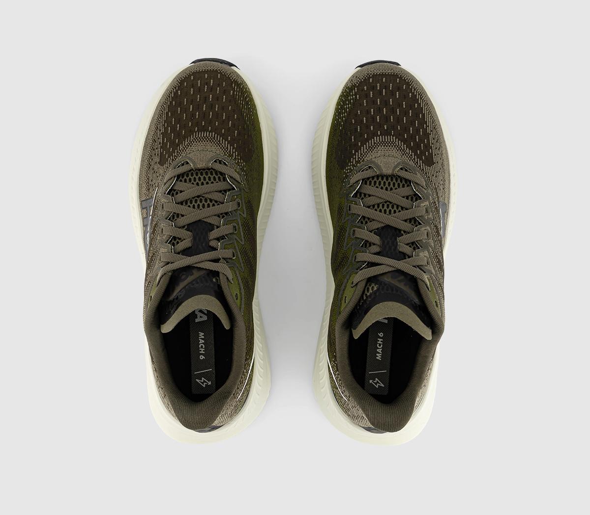 HOKAMach 6 TrainersAntique Olive Truffle Salt