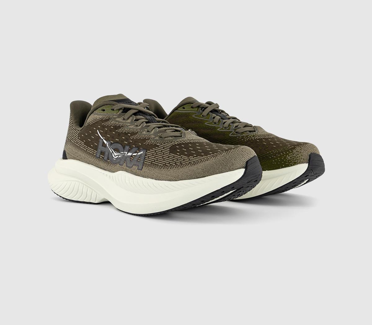 HOKAMach 6 TrainersAntique Olive Truffle Salt