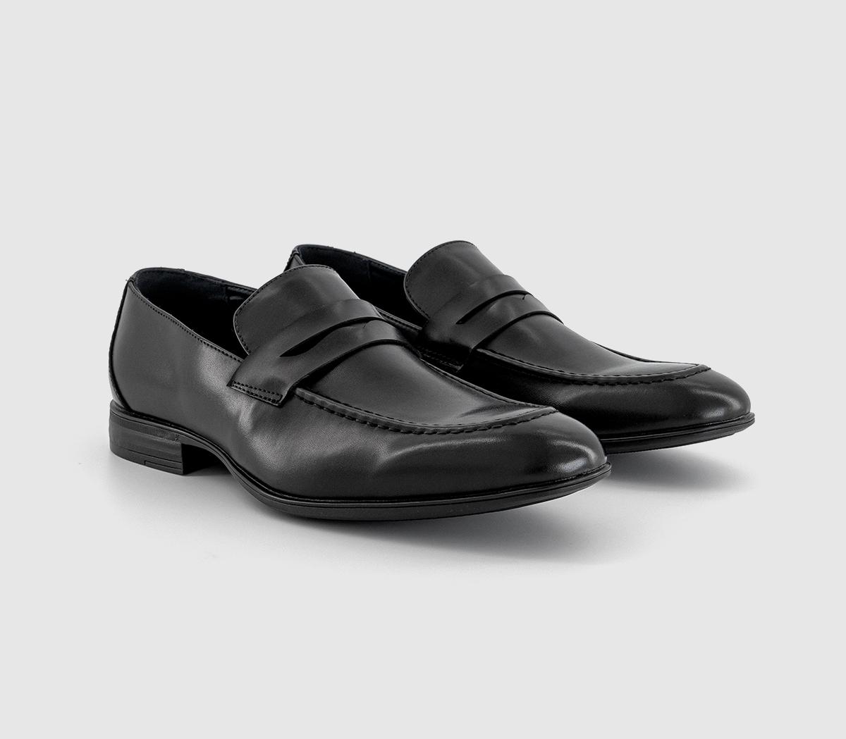 OFFICE Mablethorpe Apron Seam Saddle Loafers OFFICE Mablethorpe Apron Seam Saddle Loafers Black