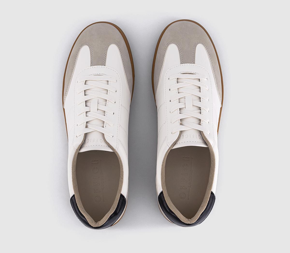 OFFICEChadwick Retro TrainersWhite Mix