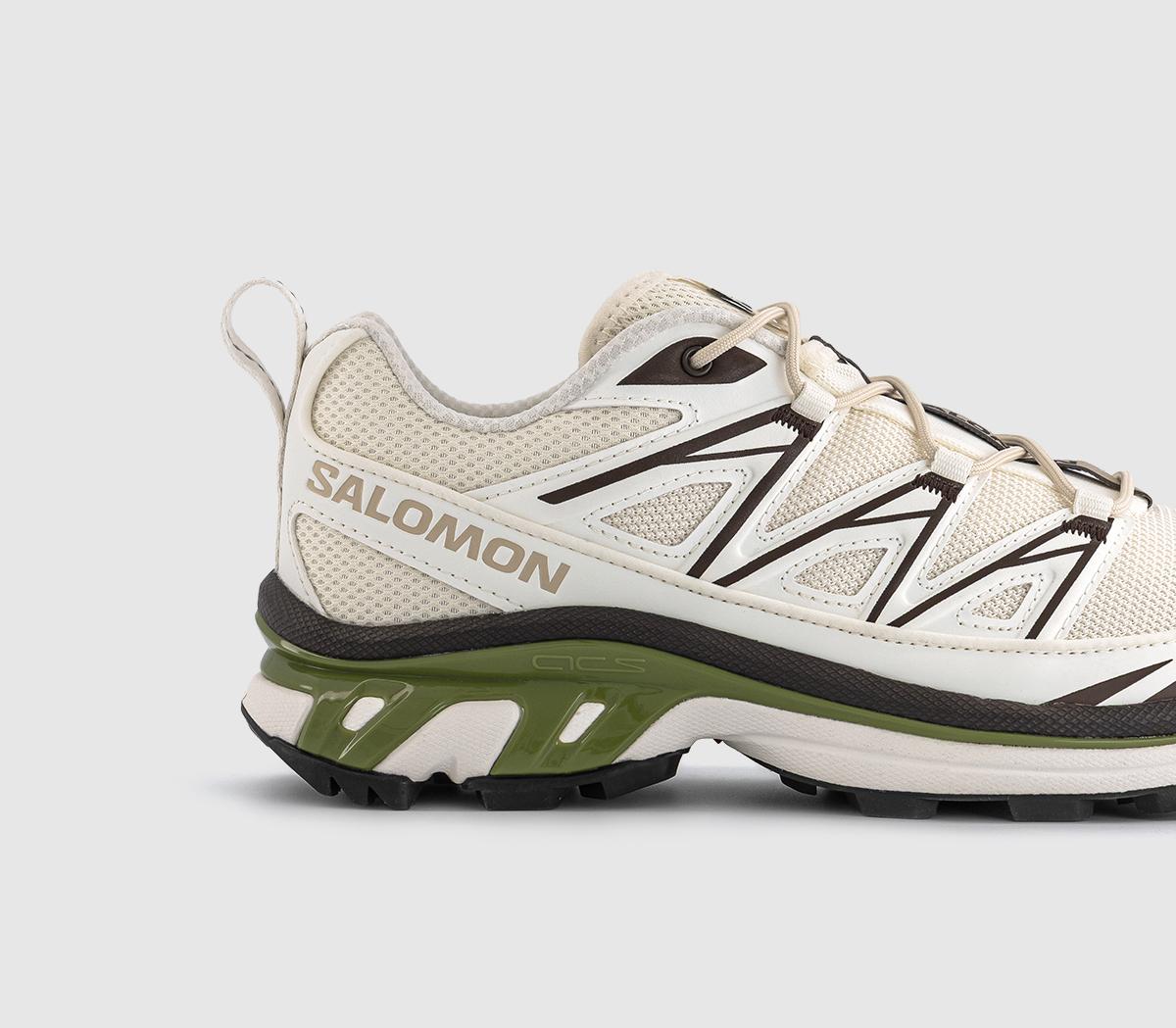SalomonXT-6 Expanse Canvas TrainersVanilla Ice Black Coffee Calla Green