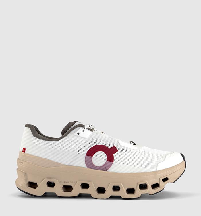 ON Cloudmonster Void Trainers Ivory Sand