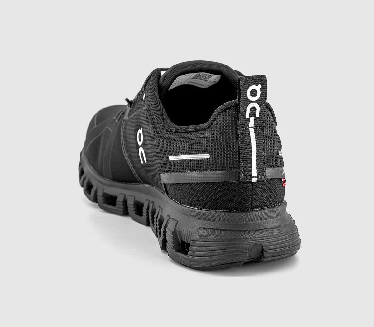 On Cloud 6 Waterproof Trainers Black - Running Inspired Trainers