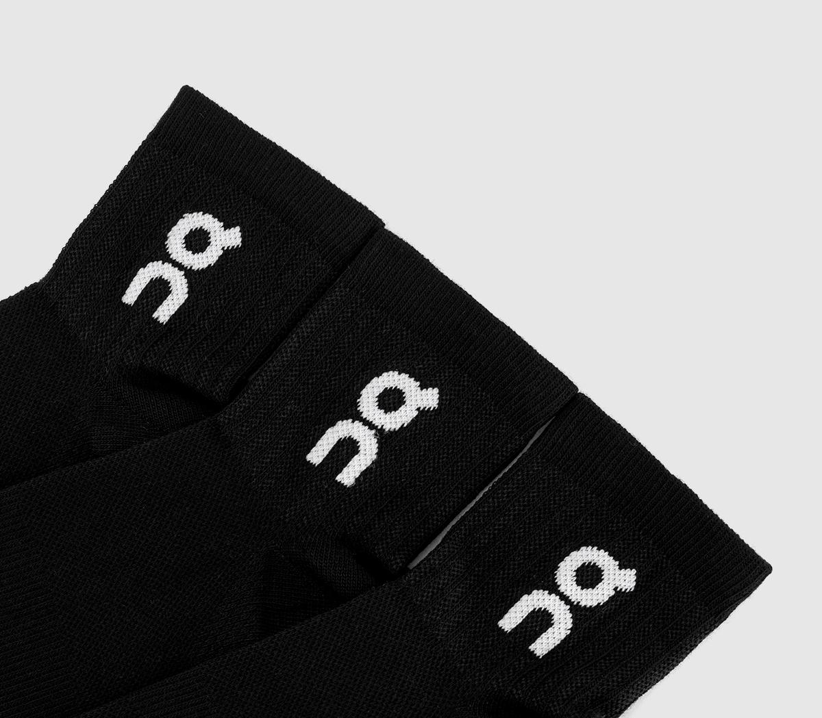 ON Logo Socks Mid 3 Pack ON Logo Socks Mid 3 Pack Black