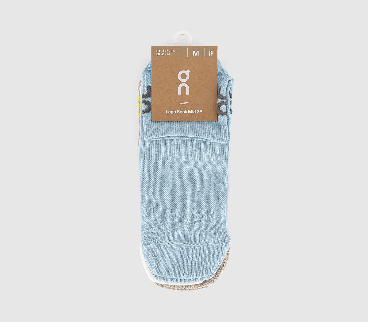 ONLogo Sock Mid 3 PackDesert Wash