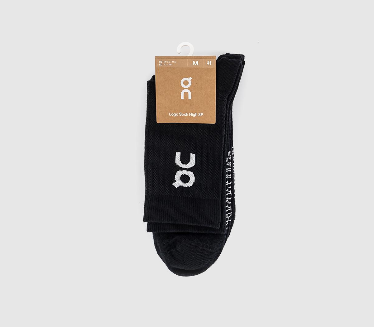 ONLogo Socks High 3 Pack Black