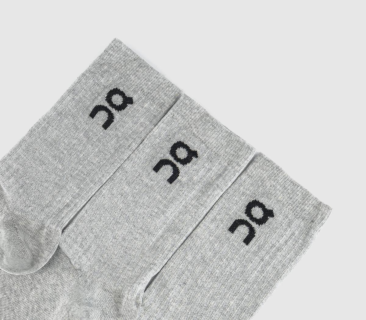 ONLogo Socks High 3 PackHeather Grey