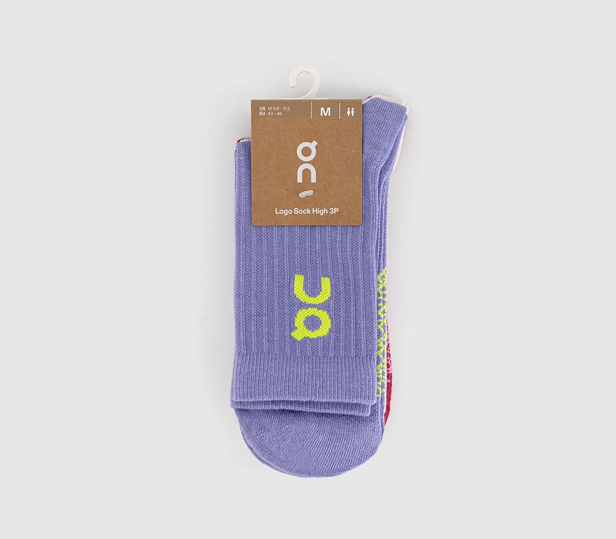 OnLogo Sock High 3 PackOrchid Comet