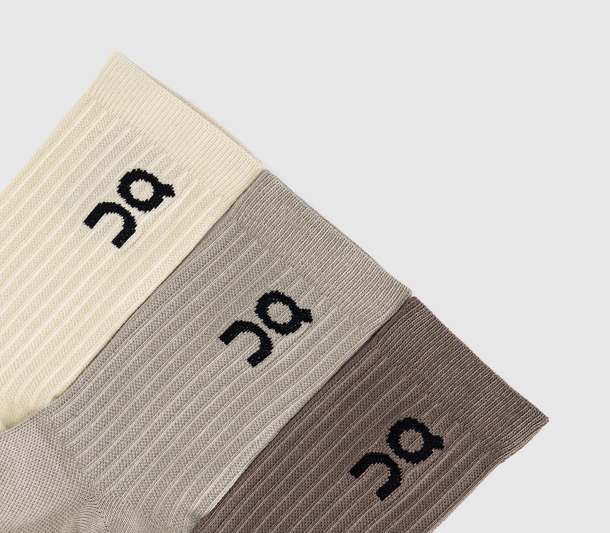 OnLogo Sock High 3 Pack SocksHare Brume