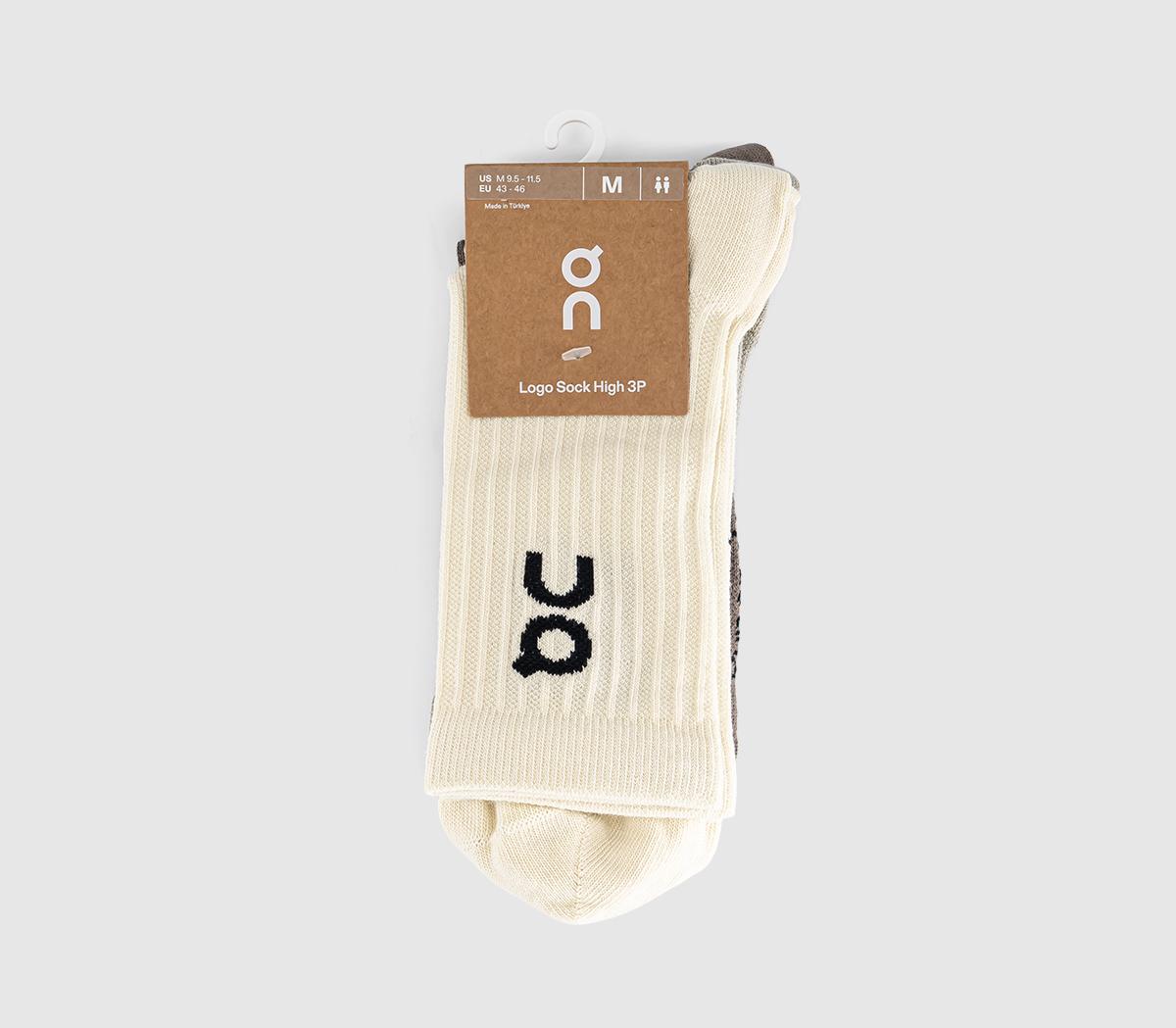 OnLogo Sock High 3 Pack SocksHare Brume