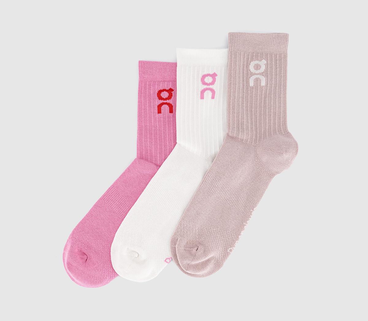 ONLogo Socks High 3 Pack ONLogo Socks High 3 PackMauve Raspberry