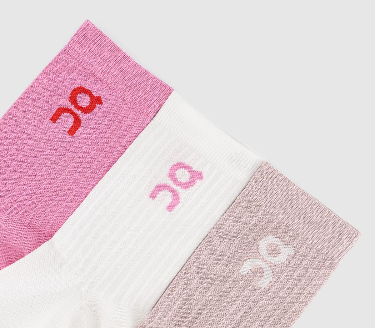 ONLogo Socks High 3 Pack ONLogo Socks High 3 PackMauve Raspberry