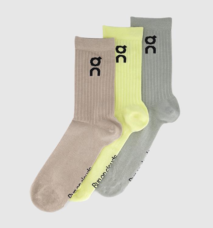 ON Logo Socks High 3 Pack Lemonade Tin
