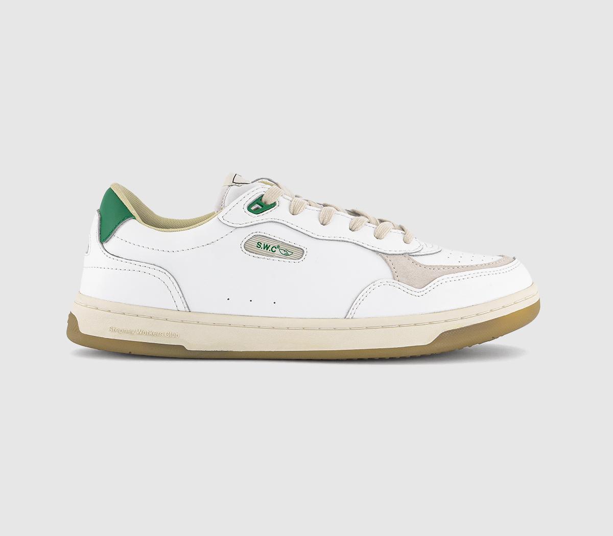 Stepney Workers Club Mens Pro Cup 01 Trainers White Green, 7