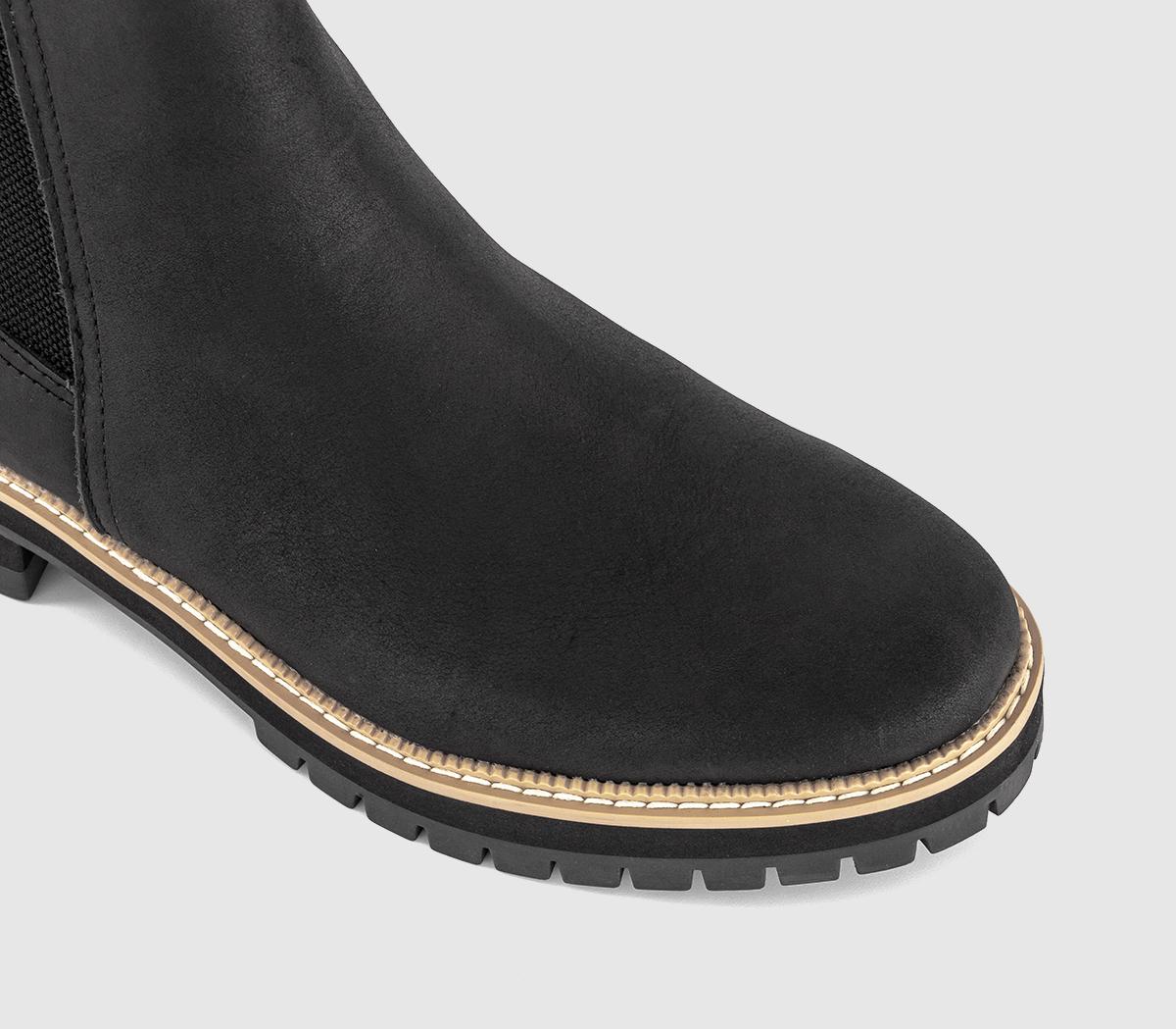 TOMS Bennet Chelsea Faux Fur Lined Boots TOMS Bennet Chelsea Faux Fur Lined Boots Black