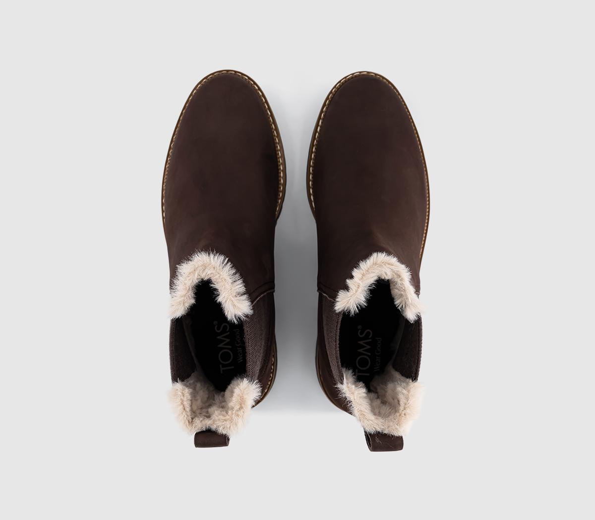 TOMSBennet Chelsea Faux Fur Lined BootChocolate Brown