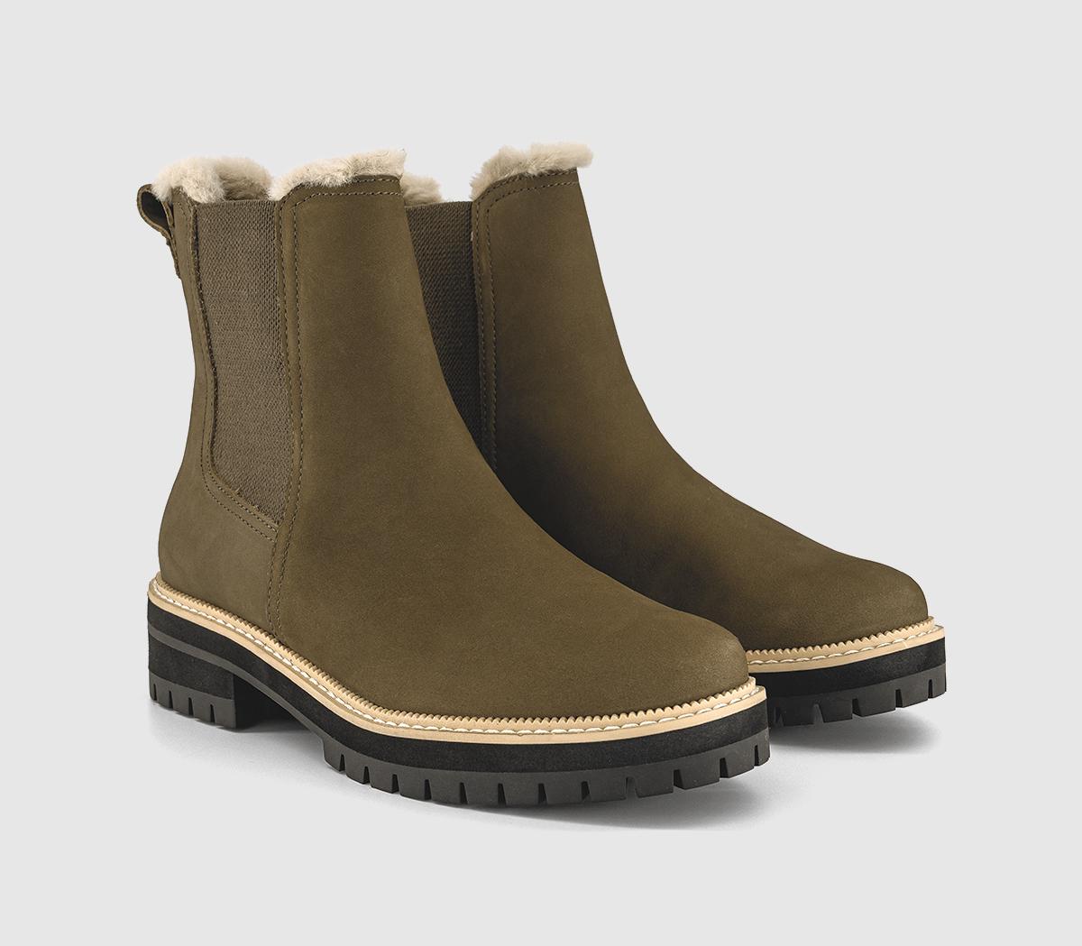 TOMSBennet Chelsea Faux Fur Lined BootsOlive