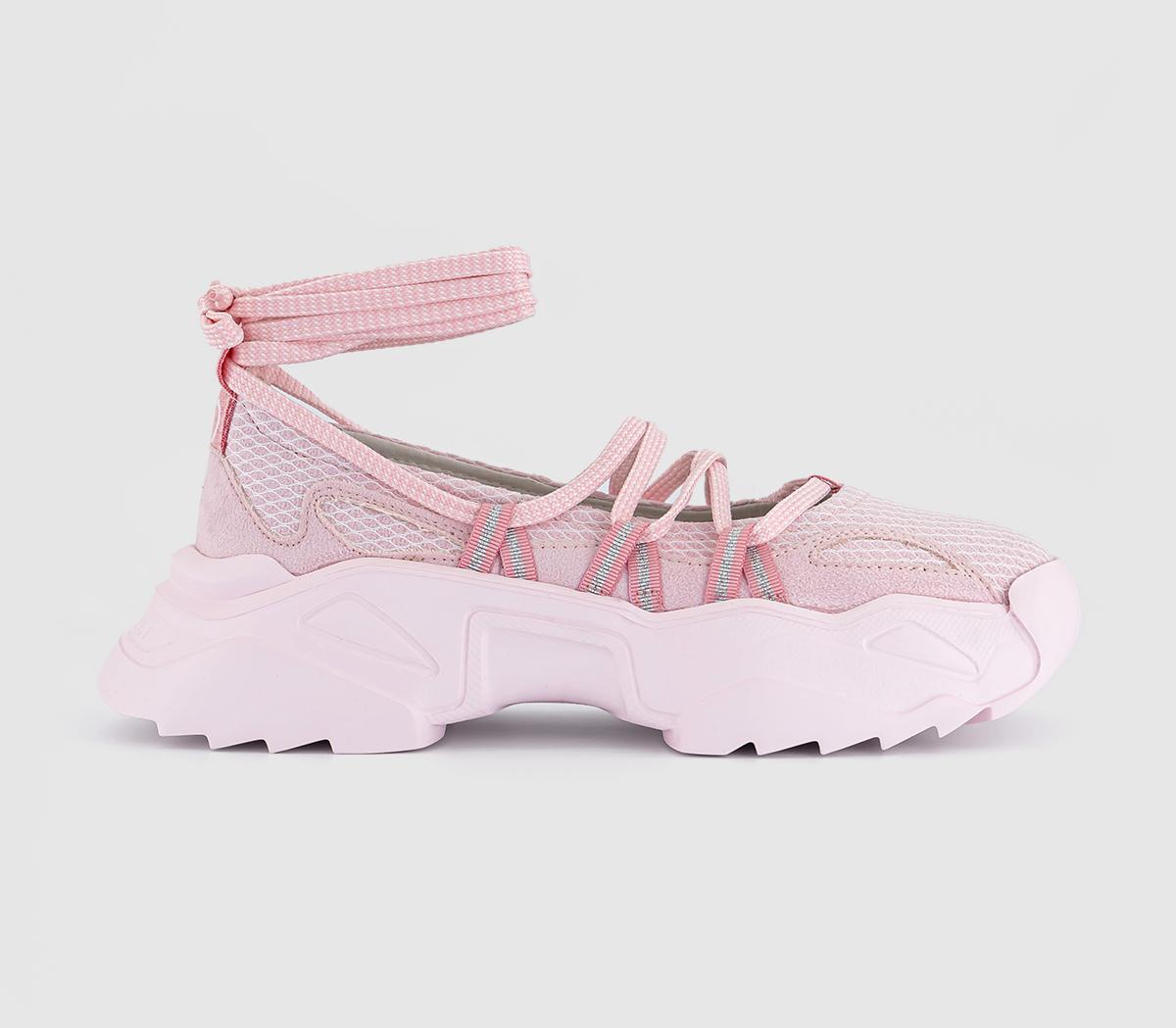 Lazy Oaf Womens Ballet Sneakers Pink, 6