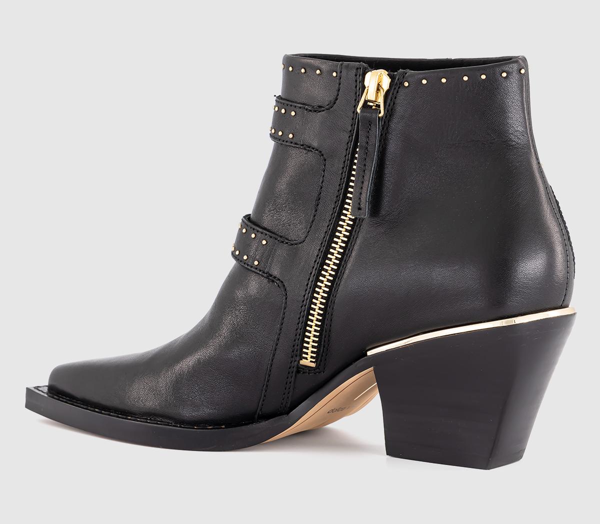 Dolce VitaRonnie Buckle Western Boots Dolce VitaRonnie Buckle Western BootsBlack Leather