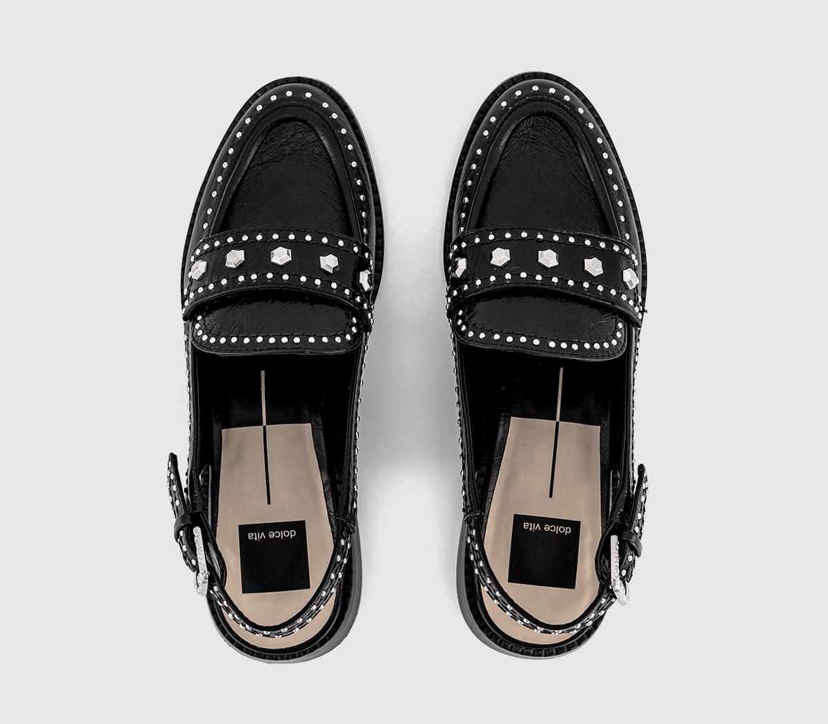 Dolce VitaHardi Studded Slingback Loafers Dolce VitaHardi Studded Slingback LoafersBlack Leather
