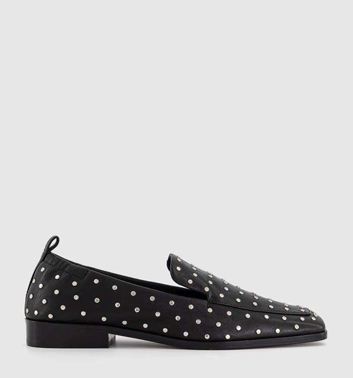 Dolce Vita Beny Stud Loafers Black Leather