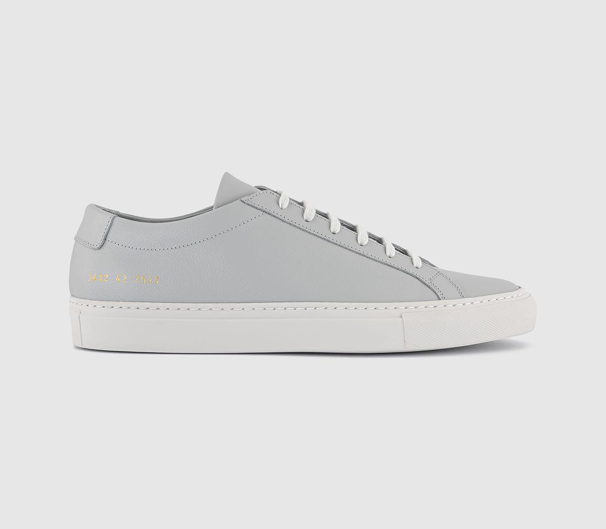 Common Projects Mens Achilles Contrast Bumpy Trainers Grey, 11