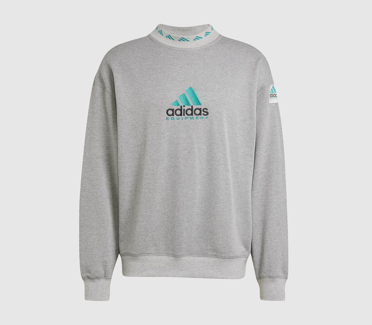 Adidas Eqt Reflect Crew Jumpers Grey, XL Adidas Eqt Reflect Crew Jumpers Grey, XL