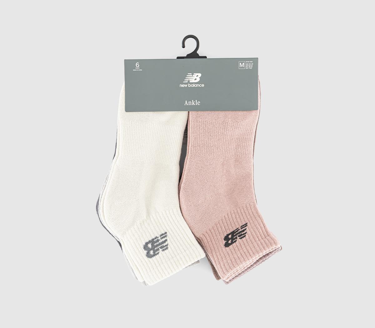 New Balance SocksNb Everyday Ankle Sock 6 PackBrown Grey Multi