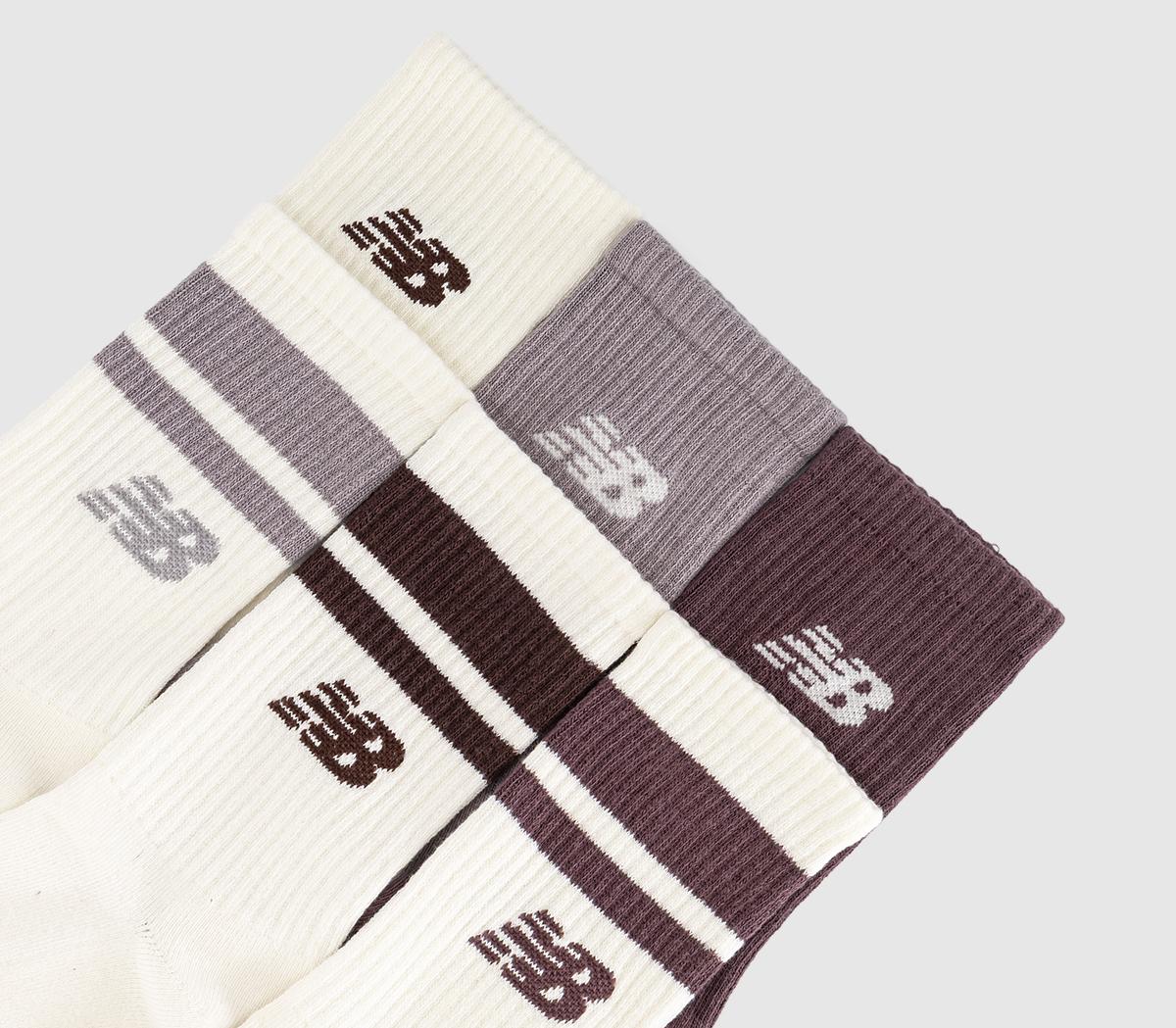 New Balance SocksNB Everyday Crew 6 PackCream Fast Track Truffle Salt Pumpernickel