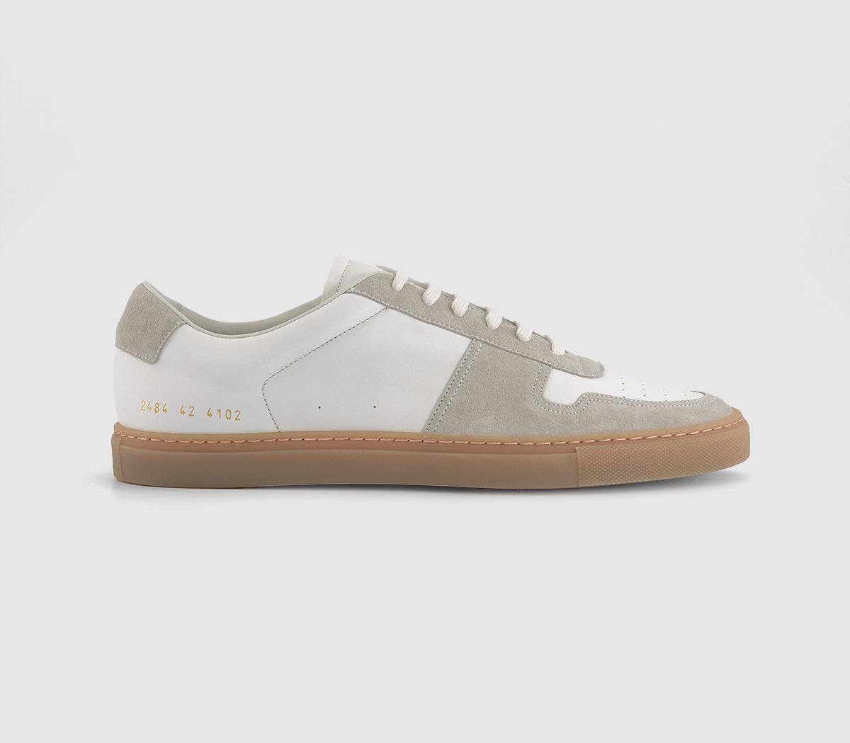 Common Projects Mens B-Ball Duo Slim Trainers In White, 6