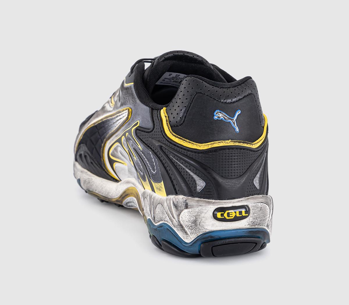 PUMAAsap Rocky Inhale DistressedBlack White Yellow Neoprene