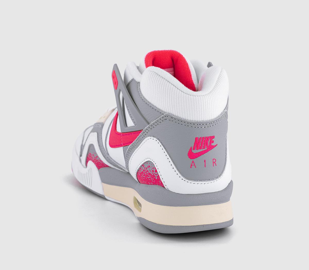 NikeAir Tech Challenge II Qs TrainersWhite Racer Pink Lt Smoke Grey
