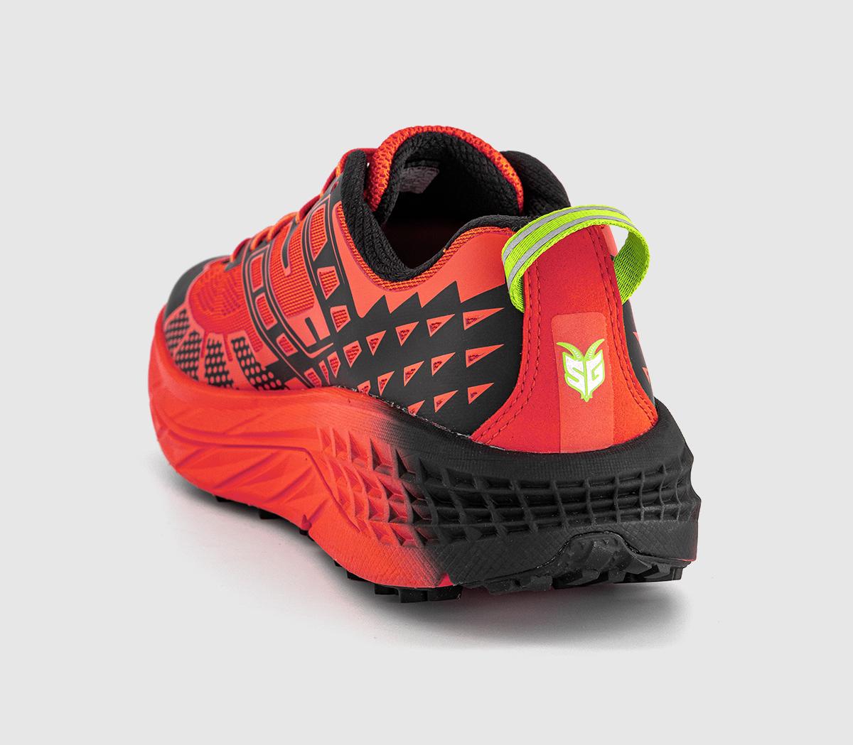TOMATO HOKA Speedgoat 2 Trainers Tomato Electric Green - Running Inspired