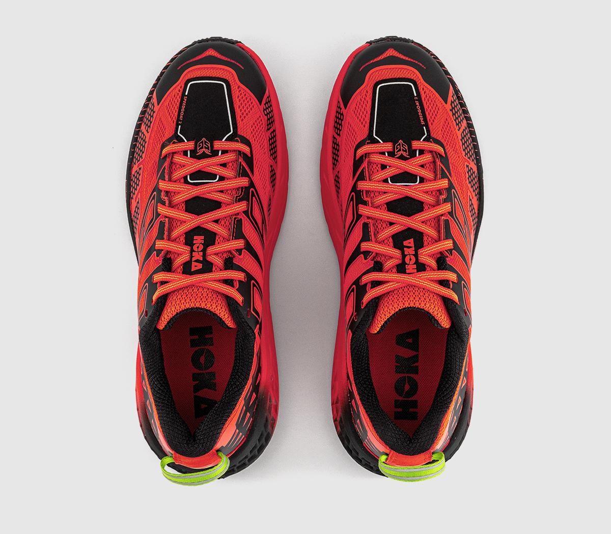 HOKA Speedgoat 2 Trainers Tomato Electric Green - Running Inspired